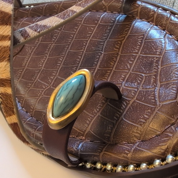 NEW Sam Edelman Tenly Toe Camel Zebra Brahama Hair Strap Sandals 8.5 - Picture 6 of 13